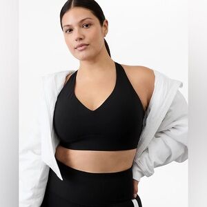 Athleta Solace Black & White Sports Bra
